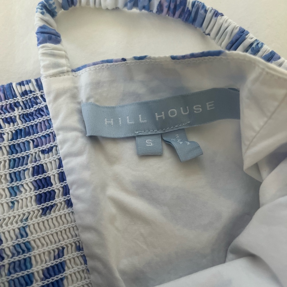 Hill House Blue and White Floral Midi Dress - Picture 3 of 6